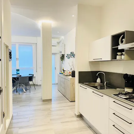 דירה Wave House Cosy Yet Modern In A Prime Location, Oceanfront, Private Terrace And Air Conditioning מונטרוסו אל מארה